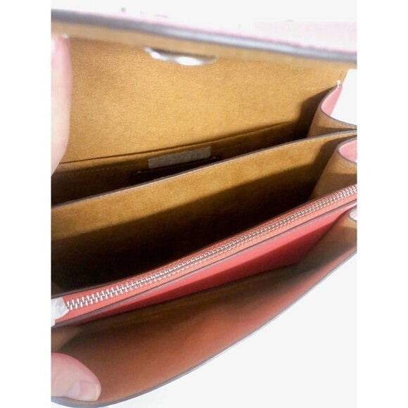 Coach 91019 Klare Crossbody In Signature Canvas IN Khaki Tangerine - Picture 7 of 9